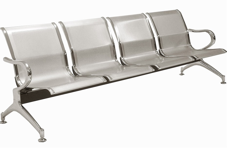 Cava Four Seater Steel Bench